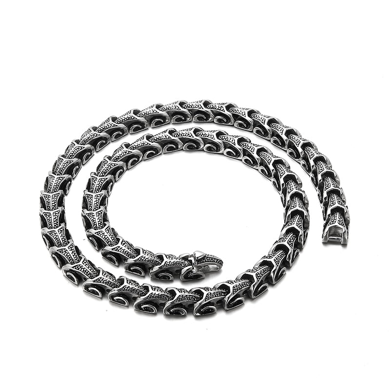 Viking Dragon Link Chain