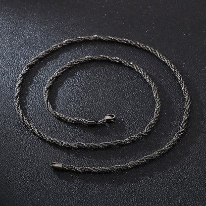 Black Link Chain Necklace