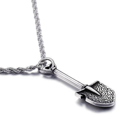 Tools of the Trade Steel Shovel Necklace