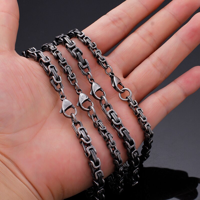 Titanium Stainless Steel Royal Chain 4/5mm