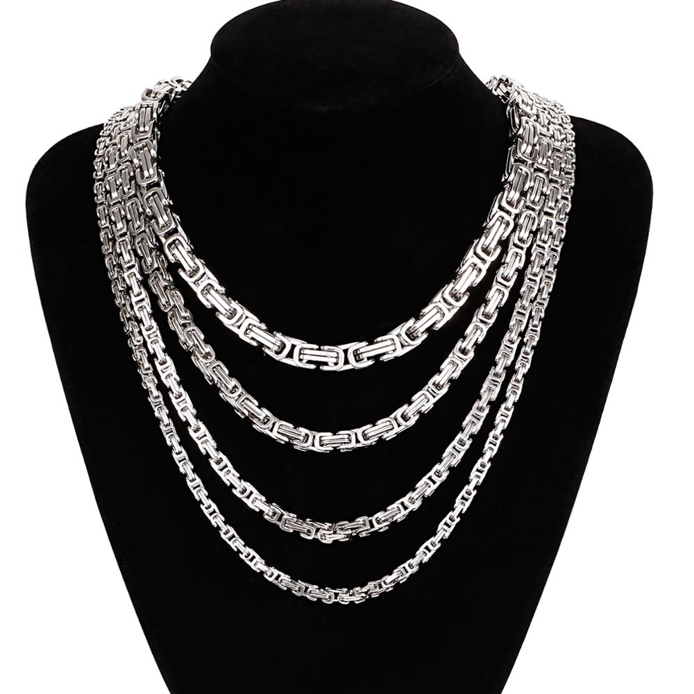 4-8 mm Byzantine Chain Layering Necklace