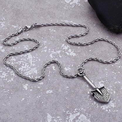 Tools of the Trade Steel Shovel Necklace