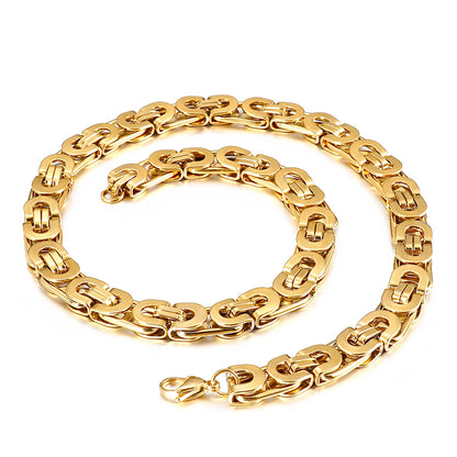 6-10mm Modern Minimalist Byzantine Chain Layering Necklace