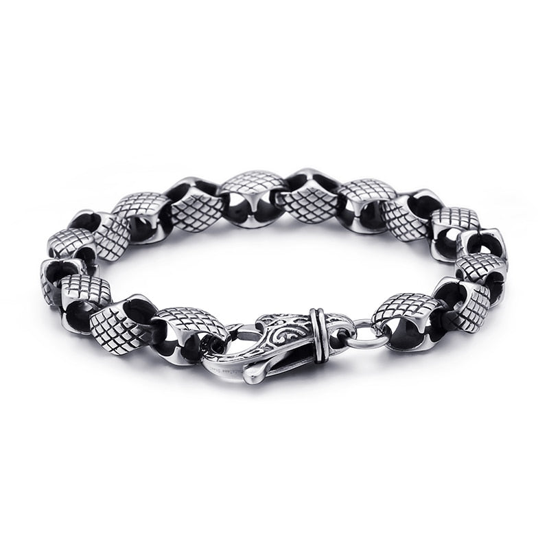 Steel Box Link Chain Bracelet