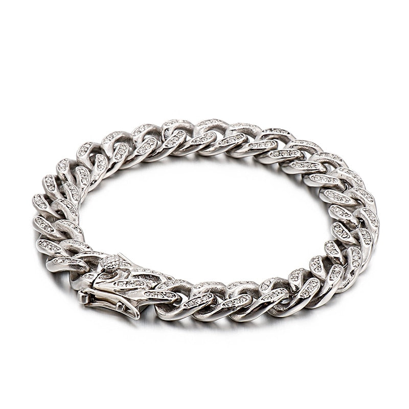 Zircon Cuban Chain Bracelet