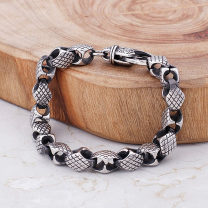 Steel Box Link Chain Bracelet