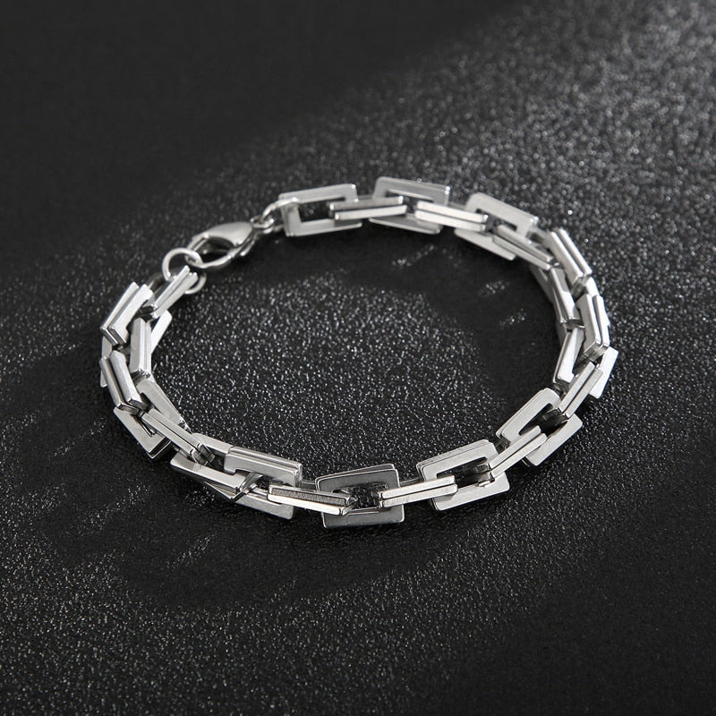 Modern Square Link Chain Bracelet