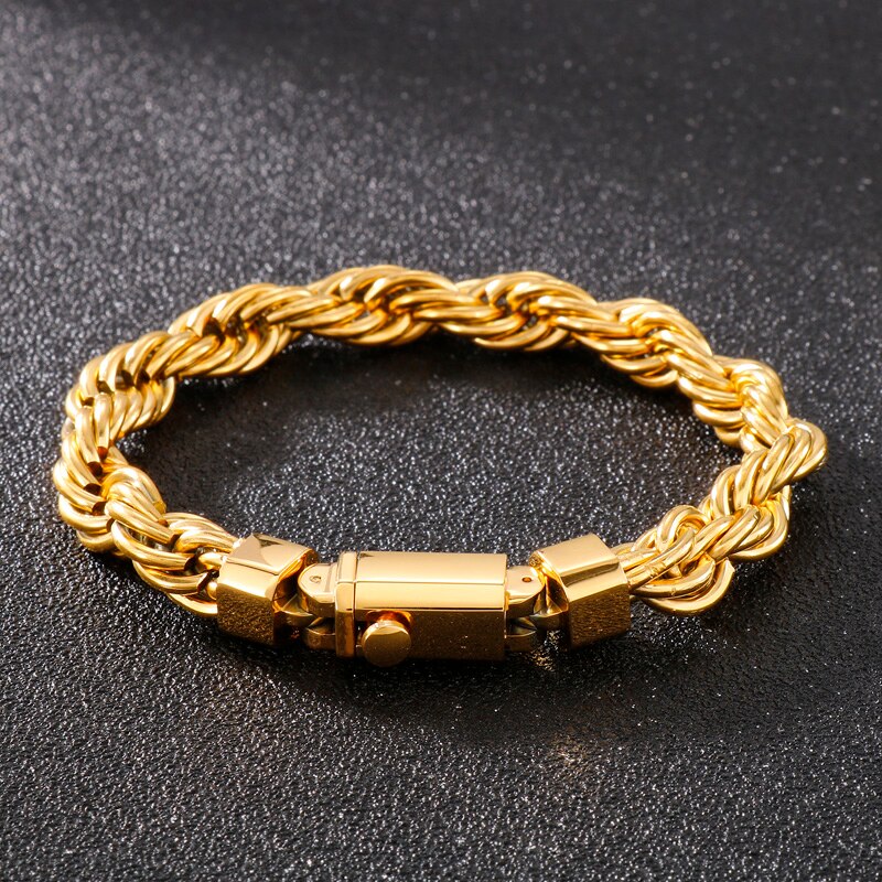 High Contrast Rope Chain Bracelet