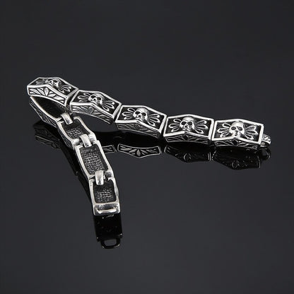 Viking Skull Chain Bracelet